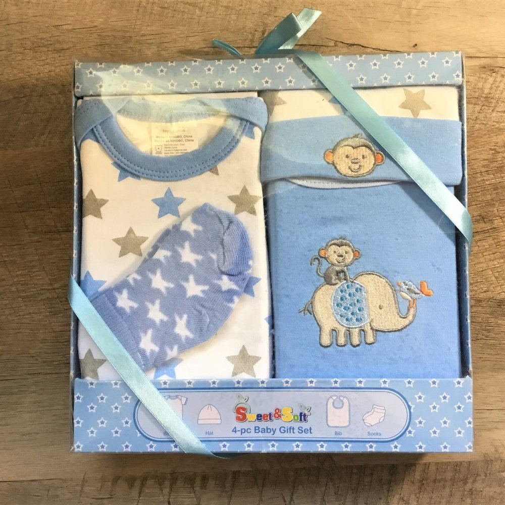 Sweet & Soft 4-pc Baby Gift Set